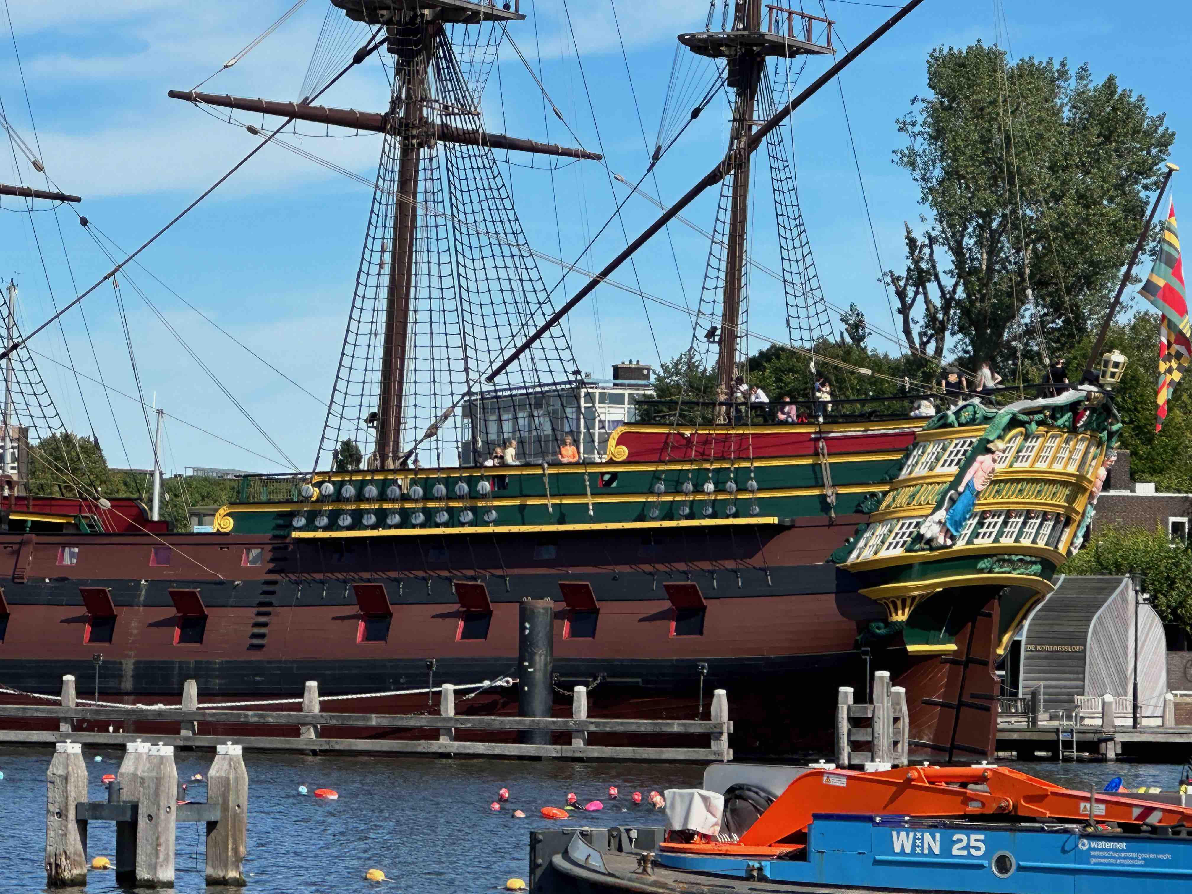 Carolyn on Ship Replica