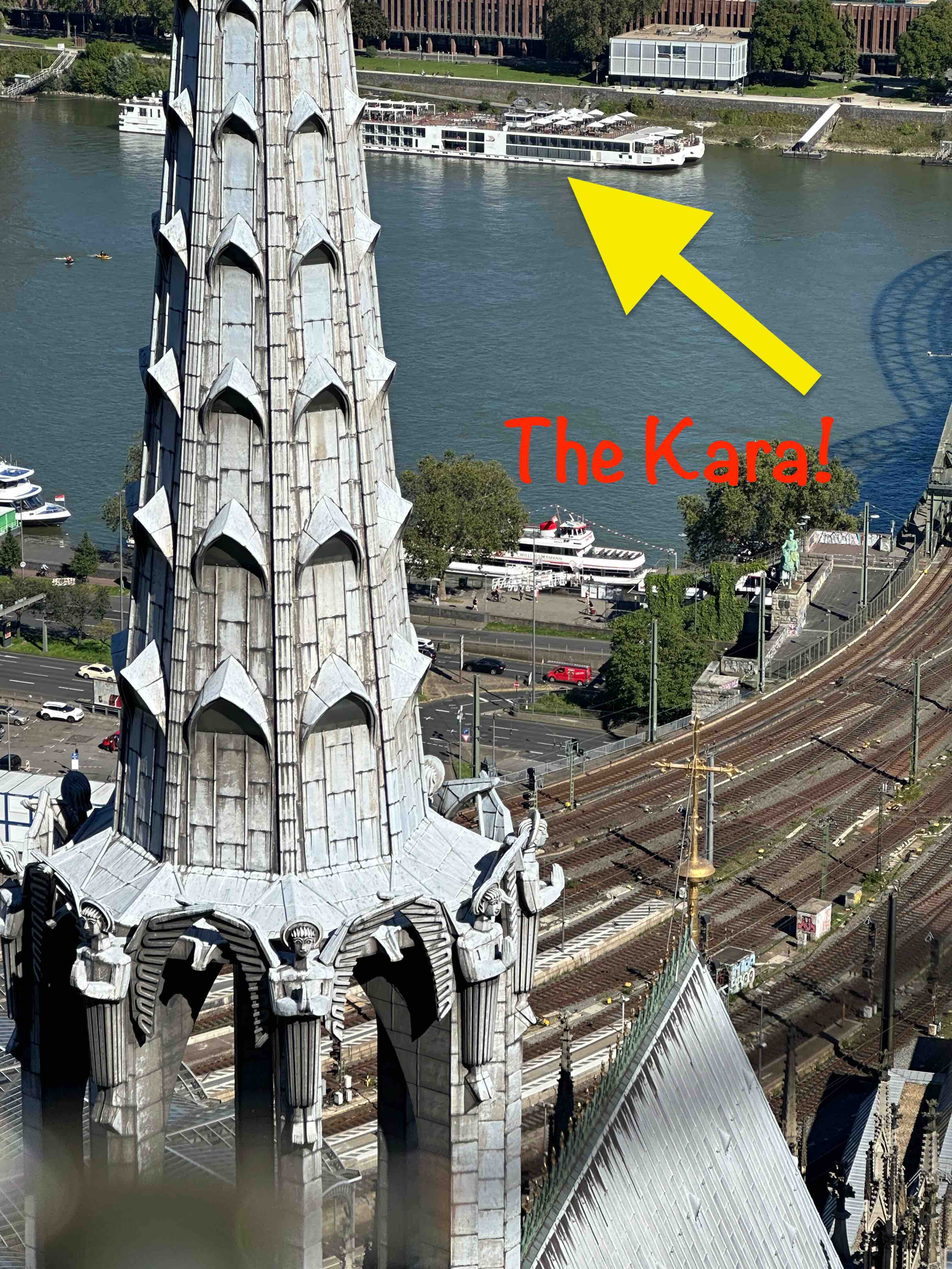 Cologne Cathedral Boat View