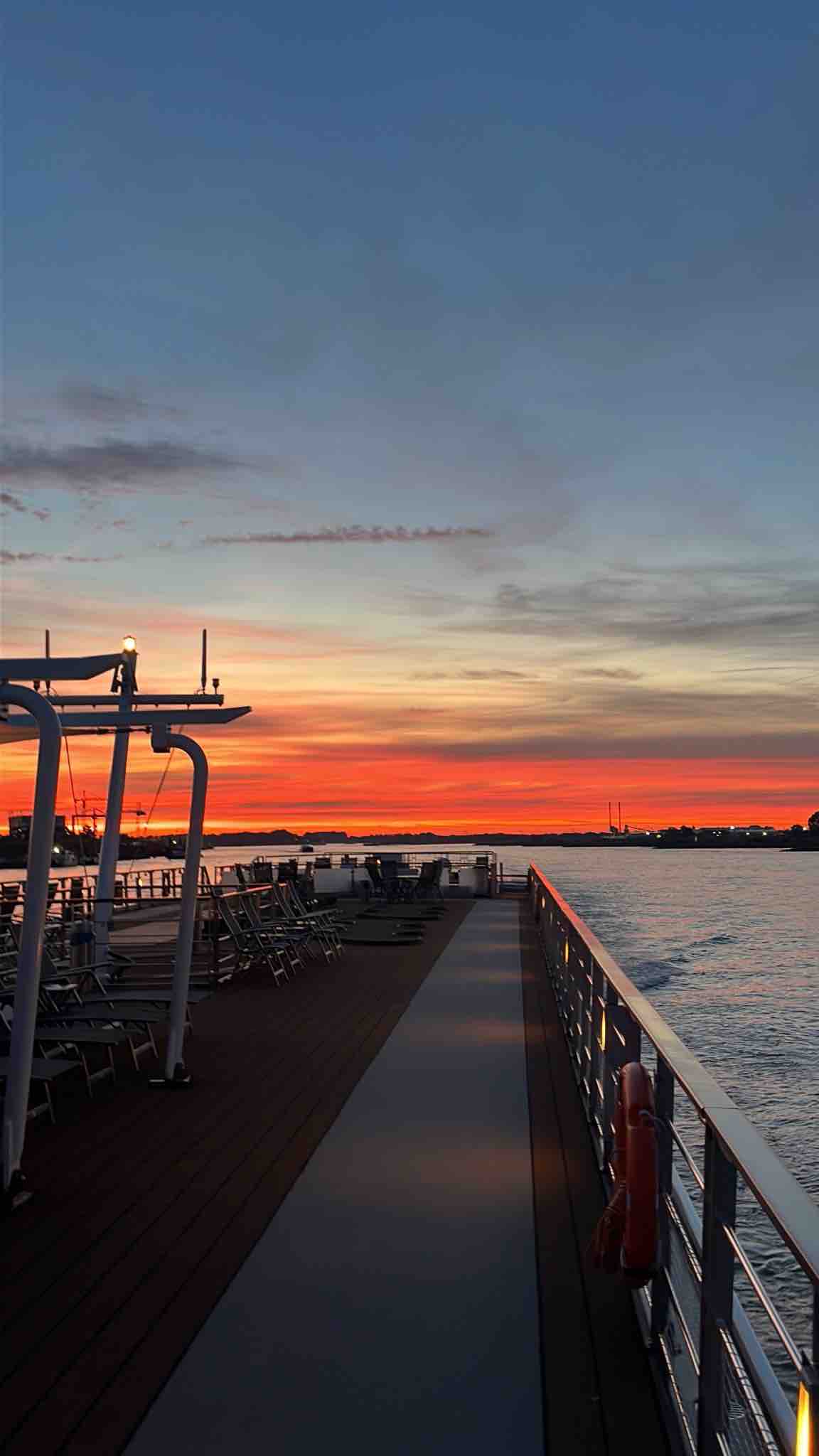 Sunset from the deck